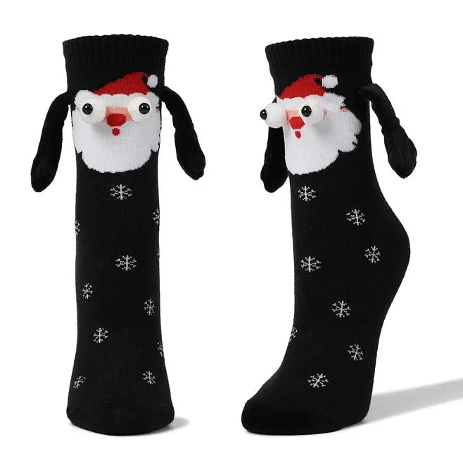 Hand Holding Christmas Socks