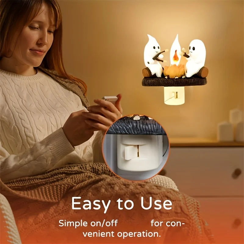 Spooky Campfire Night Light